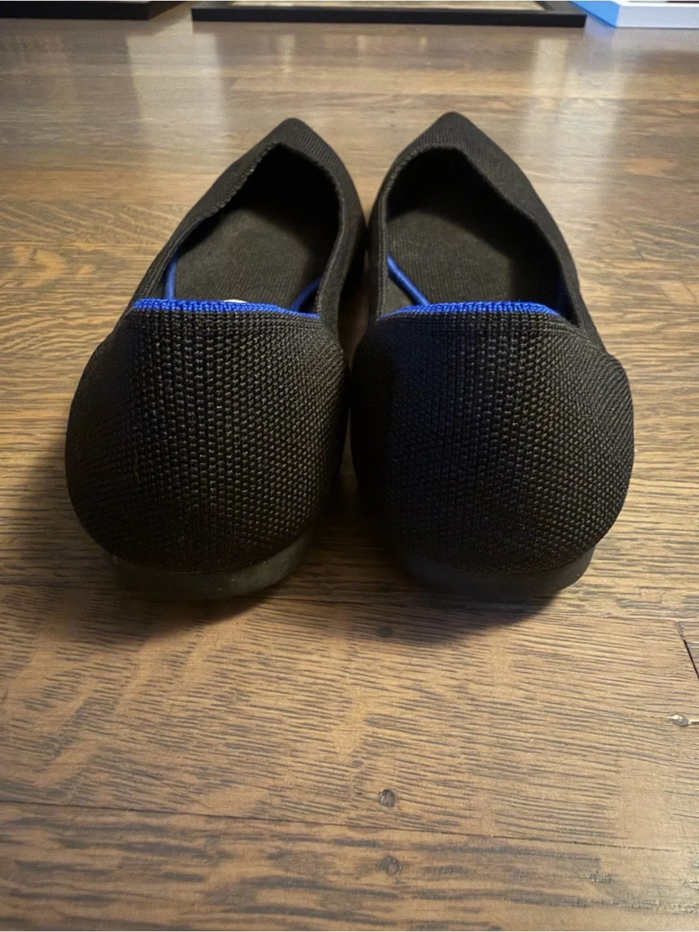 Size 12 Black Rothys “The Point” Woven Shoes EUC - Picture 12 of 14